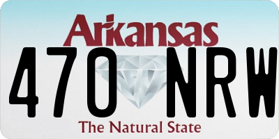 AR license plate 470NRW