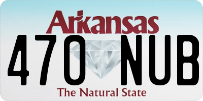 AR license plate 470NUB