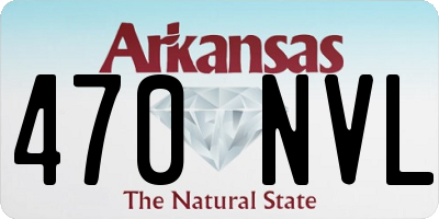 AR license plate 470NVL