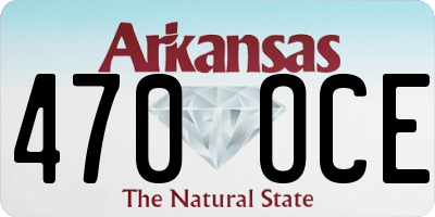 AR license plate 470OCE