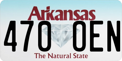AR license plate 470OEN