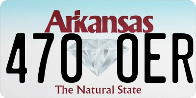 AR license plate 470OER
