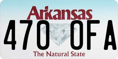 AR license plate 470OFA