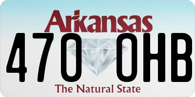 AR license plate 470OHB