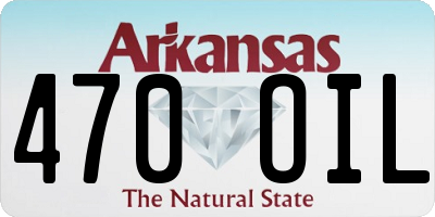 AR license plate 470OIL