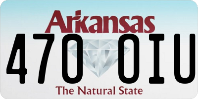 AR license plate 470OIU