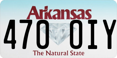 AR license plate 470OIY