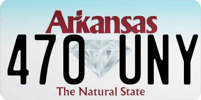 AR license plate 470UNY