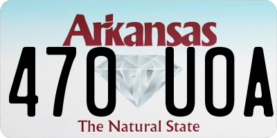 AR license plate 470UOA