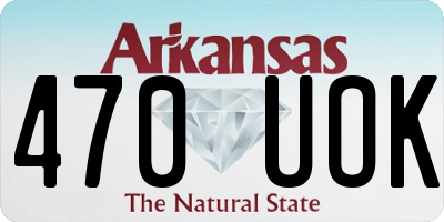 AR license plate 470UOK