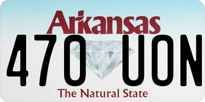 AR license plate 470UON