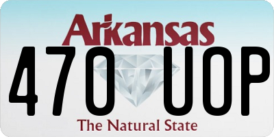 AR license plate 470UOP