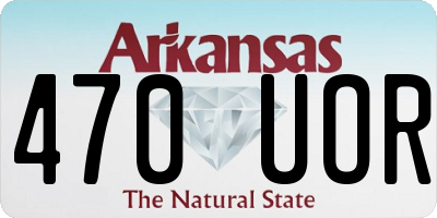 AR license plate 470UOR