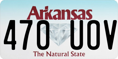 AR license plate 470UOV