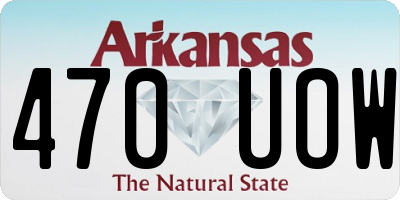 AR license plate 470UOW