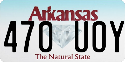 AR license plate 470UOY