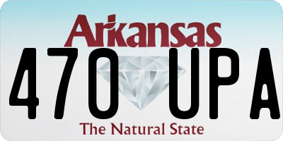 AR license plate 470UPA