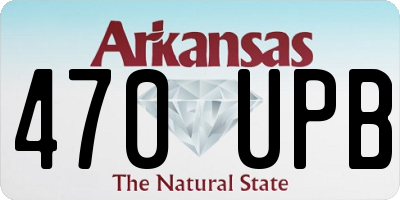 AR license plate 470UPB