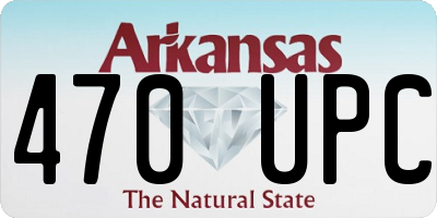 AR license plate 470UPC