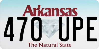 AR license plate 470UPE