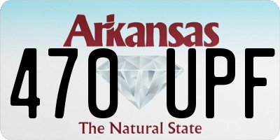 AR license plate 470UPF