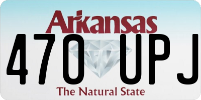 AR license plate 470UPJ