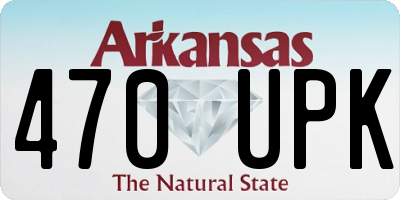 AR license plate 470UPK