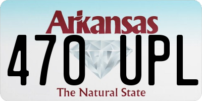 AR license plate 470UPL