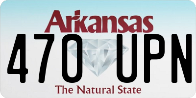 AR license plate 470UPN