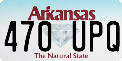 AR license plate 470UPQ