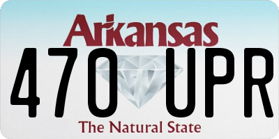 AR license plate 470UPR