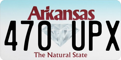 AR license plate 470UPX