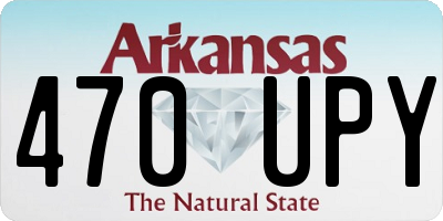 AR license plate 470UPY