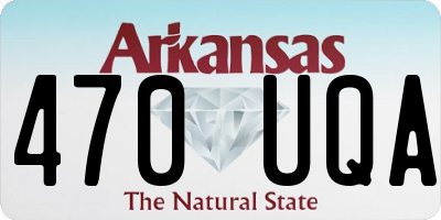 AR license plate 470UQA