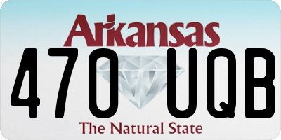 AR license plate 470UQB