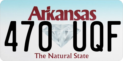 AR license plate 470UQF