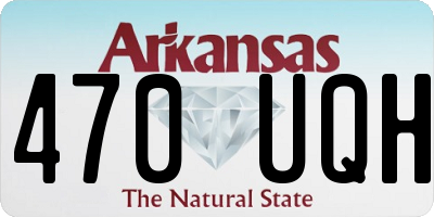 AR license plate 470UQH