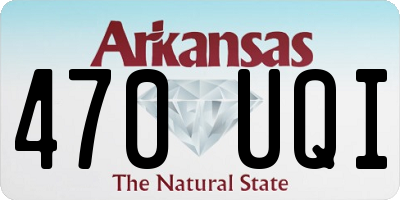 AR license plate 470UQI