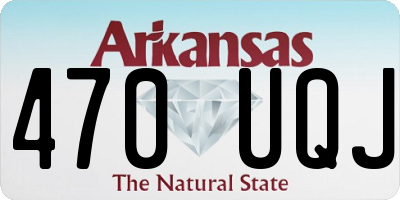 AR license plate 470UQJ