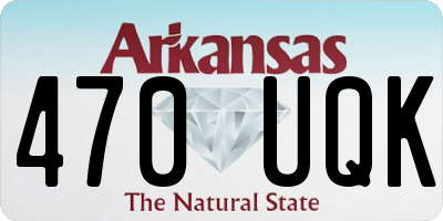 AR license plate 470UQK