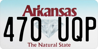 AR license plate 470UQP