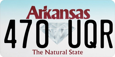 AR license plate 470UQR