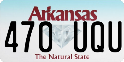 AR license plate 470UQU