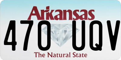 AR license plate 470UQV