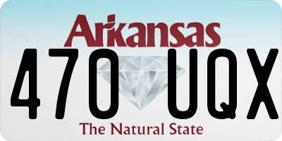 AR license plate 470UQX