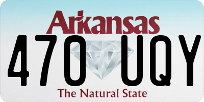 AR license plate 470UQY