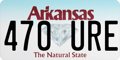 AR license plate 470URE