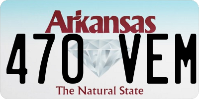 AR license plate 470VEM