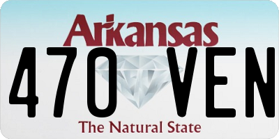 AR license plate 470VEN