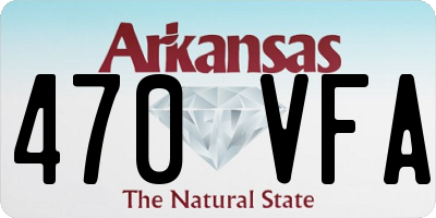 AR license plate 470VFA